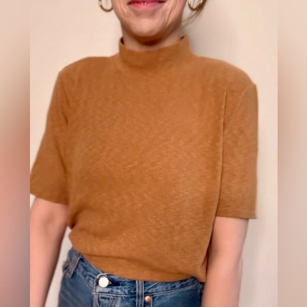 Joie Mock Neck Soft Tee